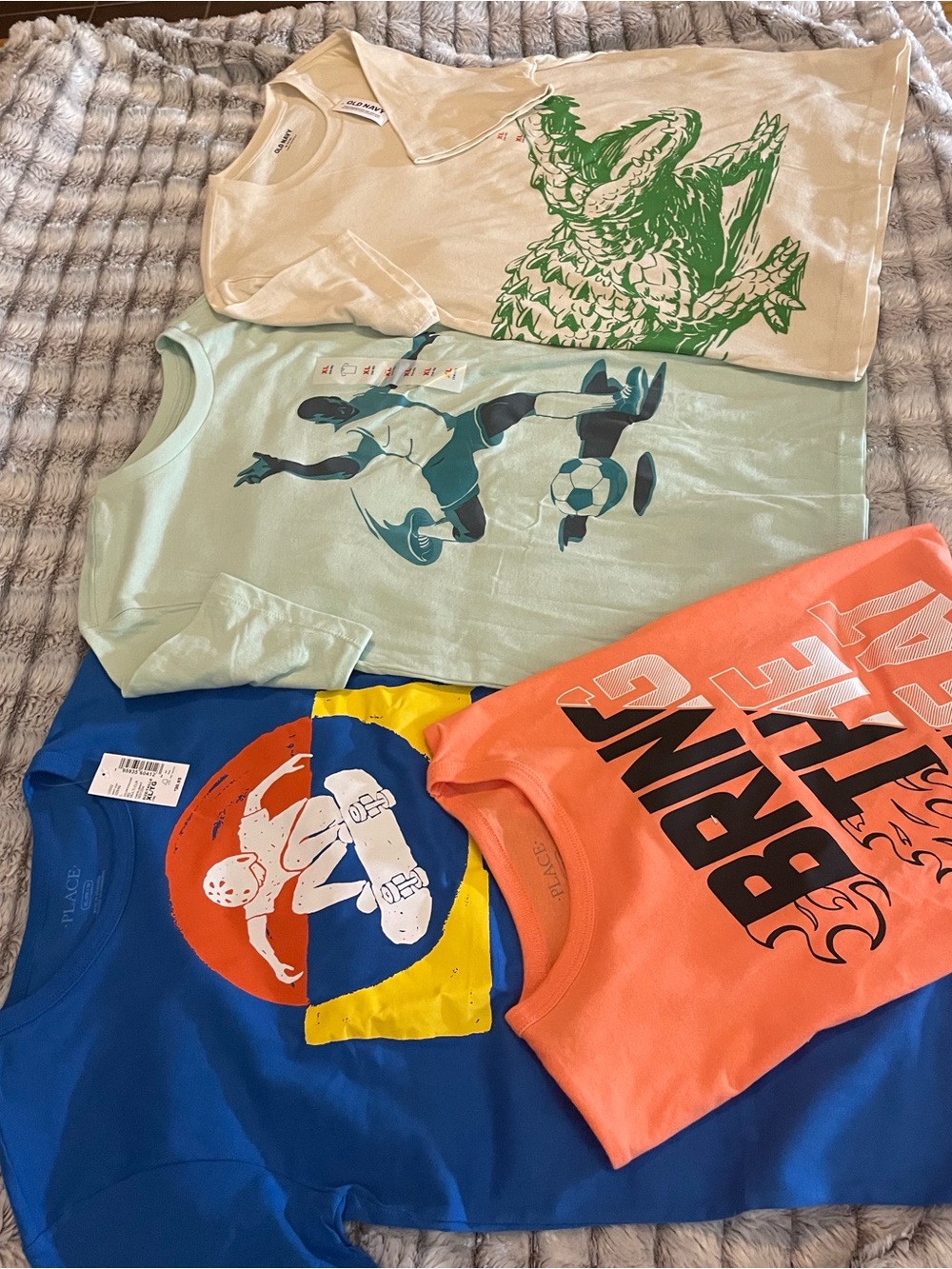 Old Navy TCP Boys' 14 XL NWT Lot Skateboard Graphic Tee Multicolor Sport Tees